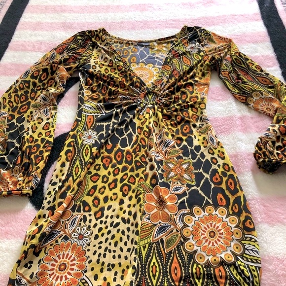 Wild Print Sexy Mini Dress - Picture 9 of 9